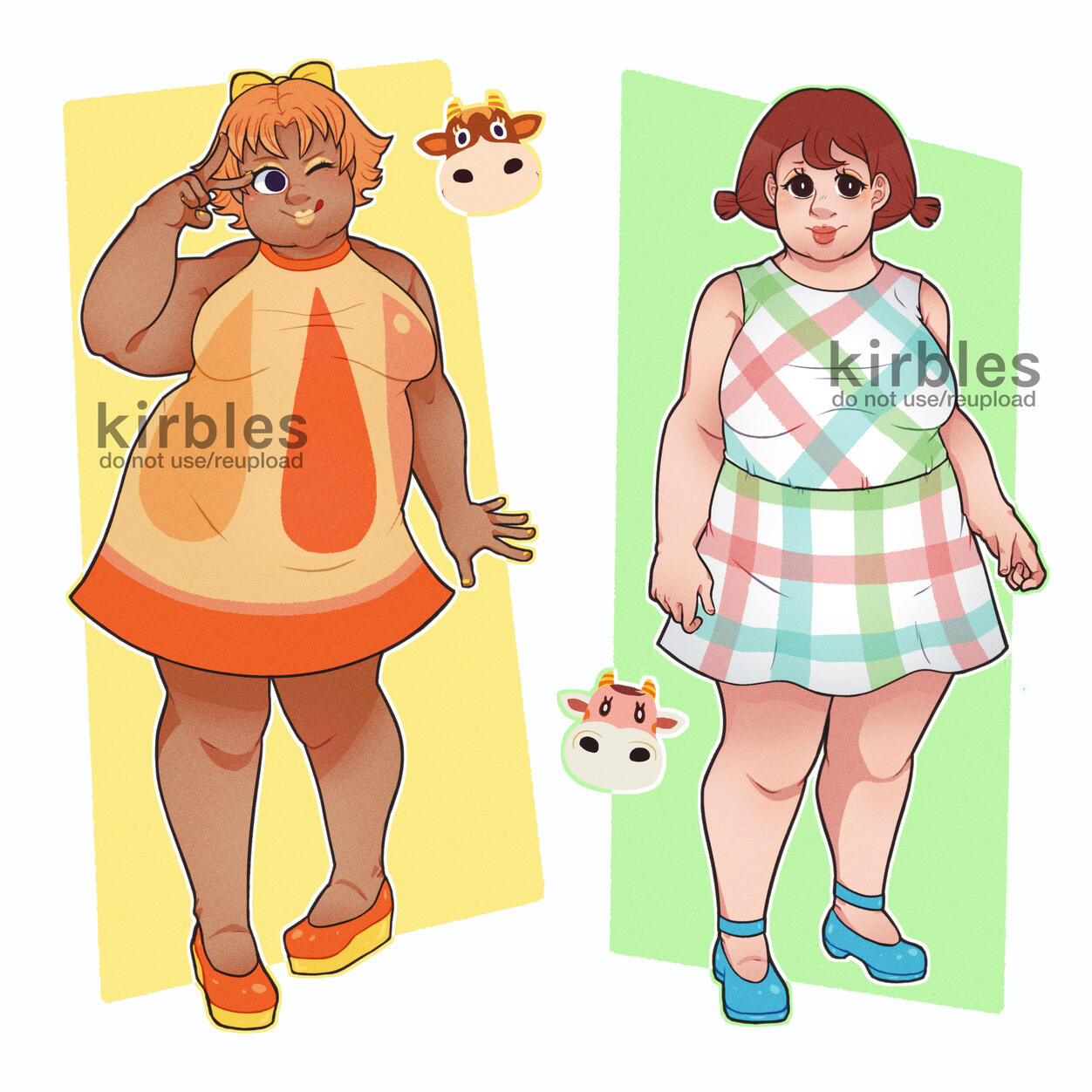 Animal Crossing Cow Gijinka