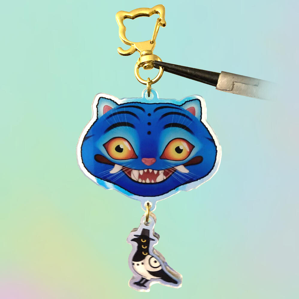Derpy & Sussie Rainbow Keychain, KPop Demon Hunters Derpy & Sussie Rainbow Keychain, KPop Demon Hunters